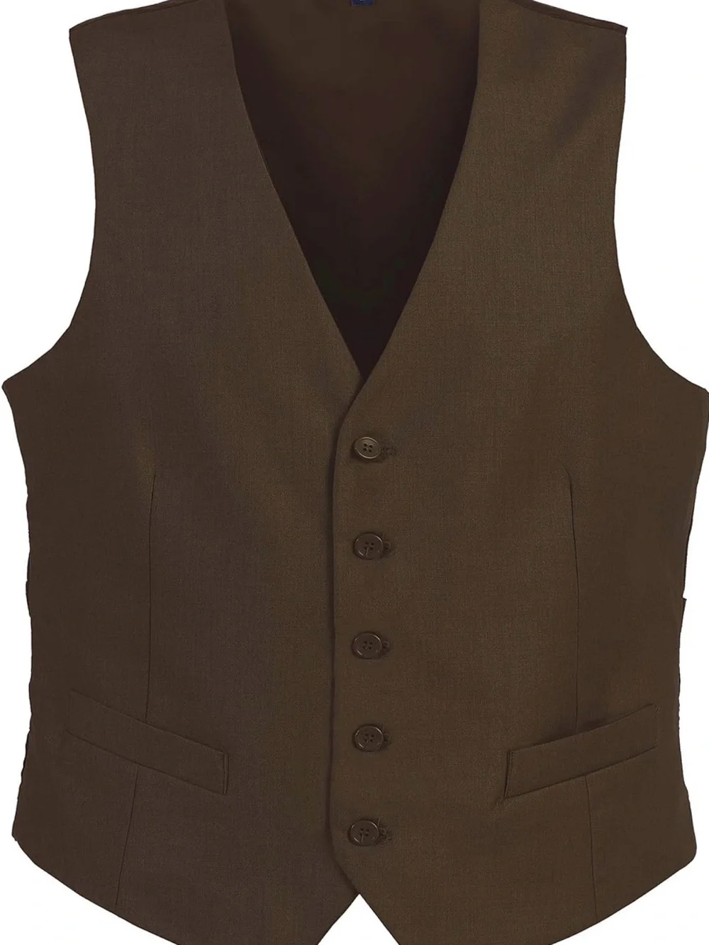 Gioberti Men’s XL Formal Vest Pair: Blue + Brown 5-Button Adjustable 1=$18/2=$30